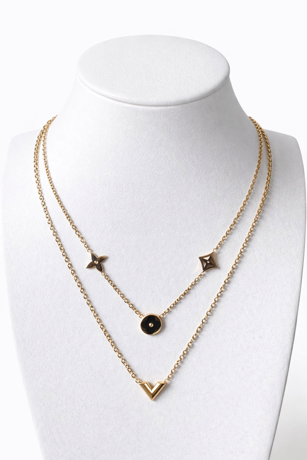 Double-Layer Charm Necklace