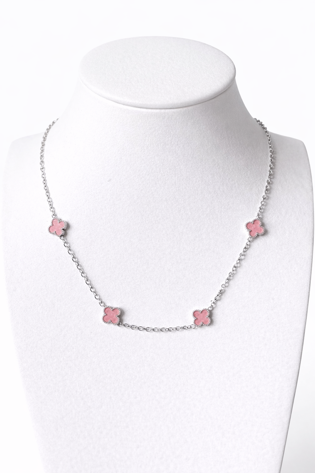Mini Amora Blush Clover Necklace