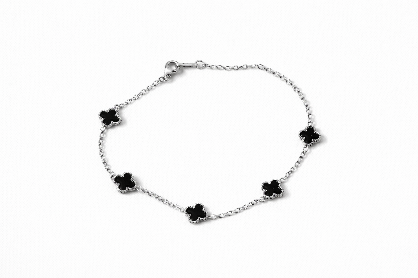 Mini Noir Clover Bracelet