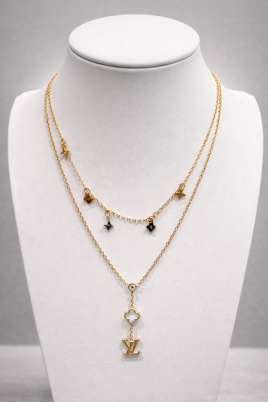 Amora Celeste Layered Charm Necklace