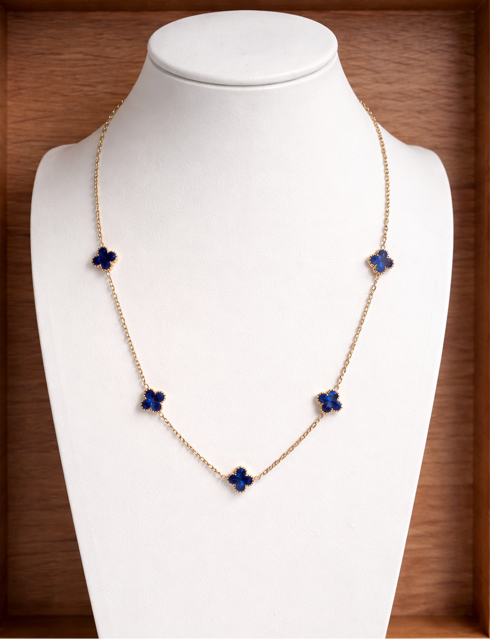 Mini Amora Sapphire Bloom Necklace