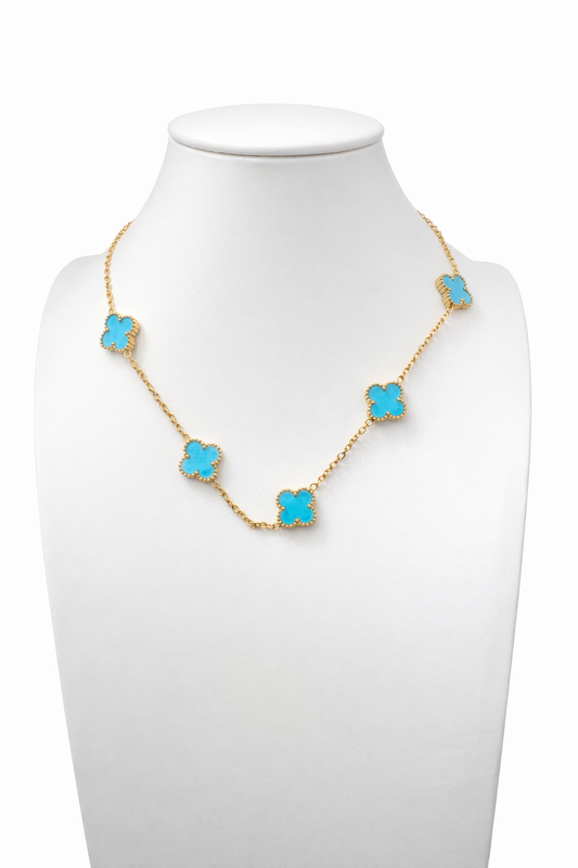 Amora Blue Fortune Necklace