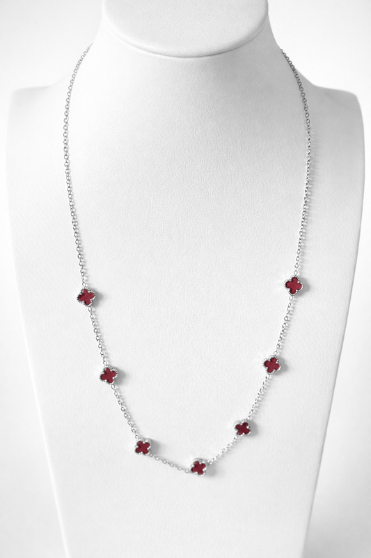 Mini Amora Ruby Bloom Necklace
