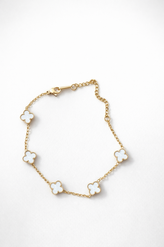 Mini Amora Pearl Clover Bracelet