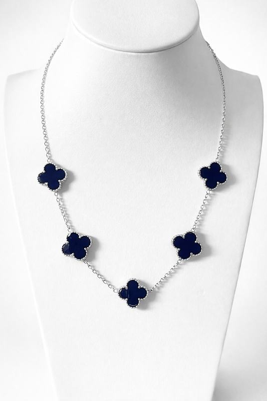 Amora Midnight Clover Necklace